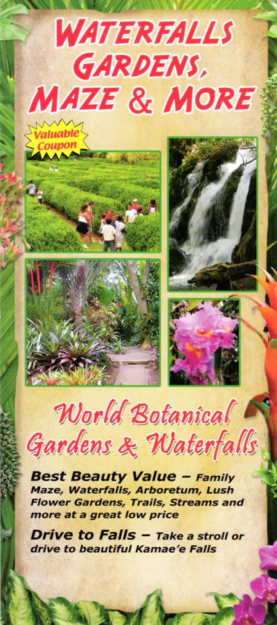 World Botanical Gardens & Waterfalls Brochure