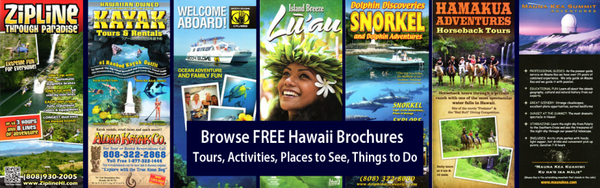 Browse FREE Brochures for all the Activities and Adventures Hawaii has to offer!